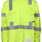 Fr Hi-vis Class 3 Long Sleeve Work Shirt