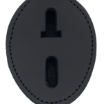 Universal Oval Badge Clip W- Pocket & Chain