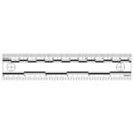 White Photo Evidence Scales (6'')
