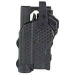 Rapid Force Level 3 Duty Holster - Low Ride Belt Slide - BASKETWEAVE - Large Light - NO Axon Glock LH